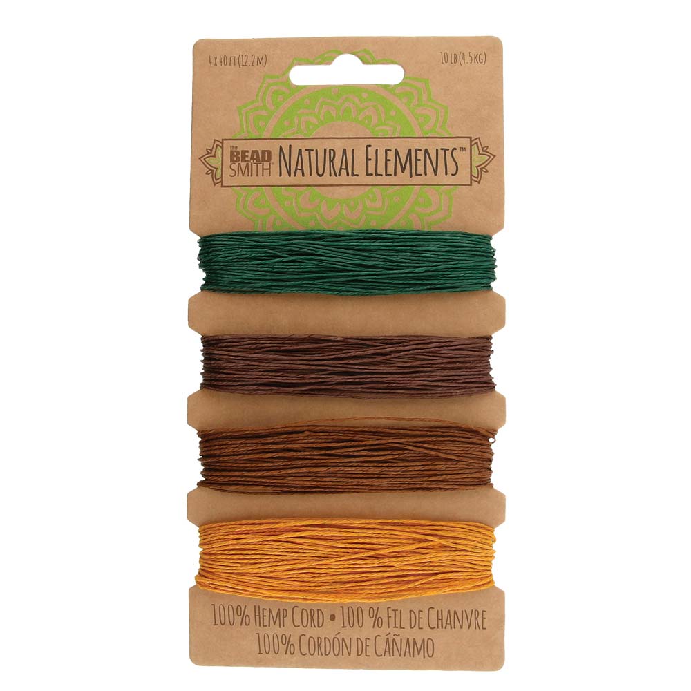 Hemp Cord Fall Harvest Colors The Twisted Bead and Rock Shop