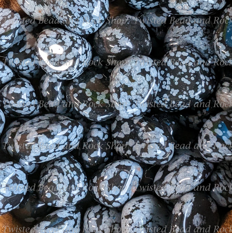 Small Tumbled Snowflake Obsidian