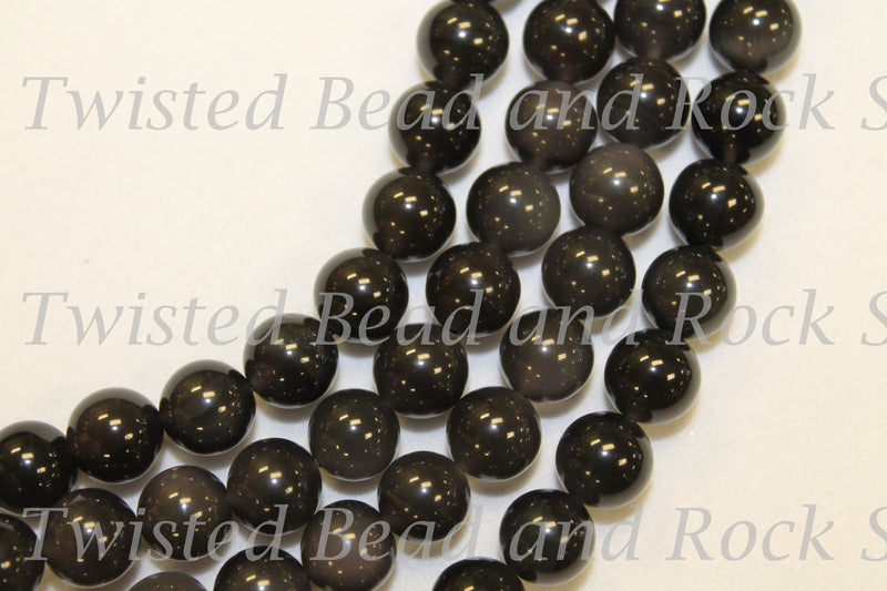 Obsidian Ice Gemstone Beads