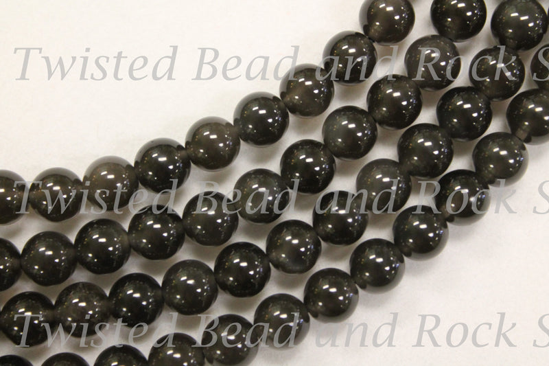 Obsidian Ice Gemstone Beads