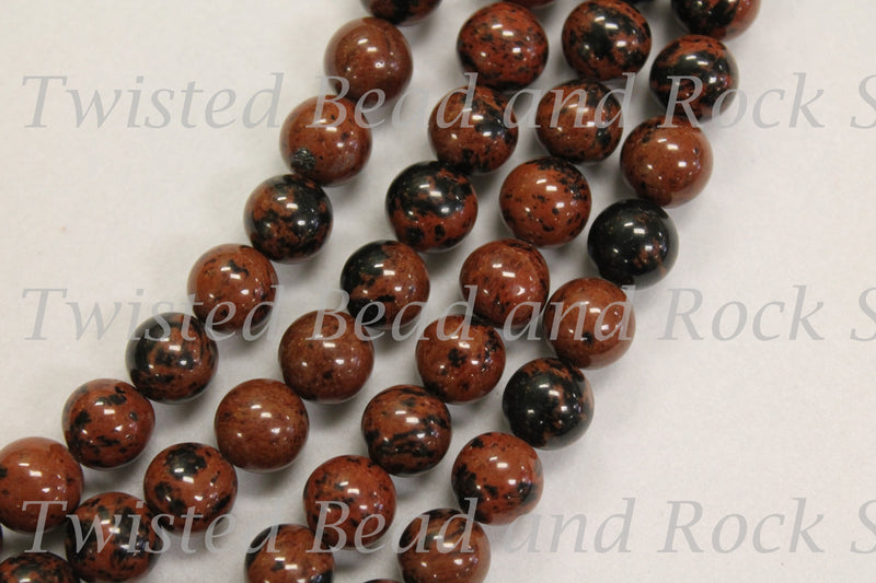 Obsidian Mahogany Gemstone Beads