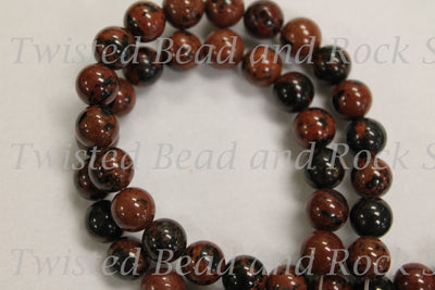 Obsidian Mahogany Gemstone Beads