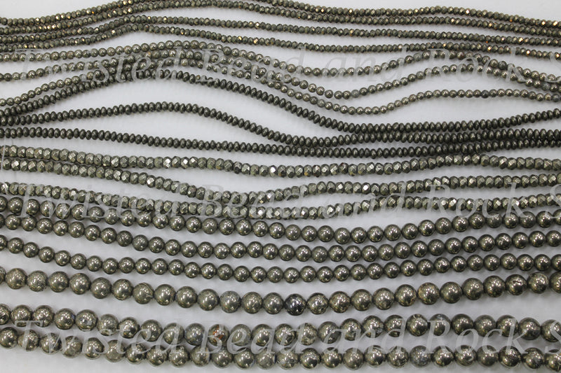 Pyrite Gemstone Beads