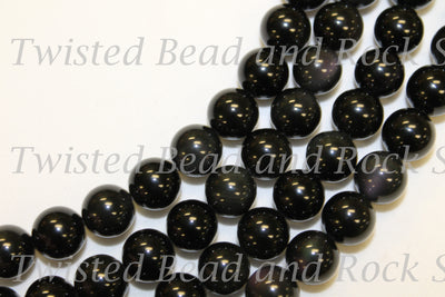 Obsidian Rainbow Gemstone Beads