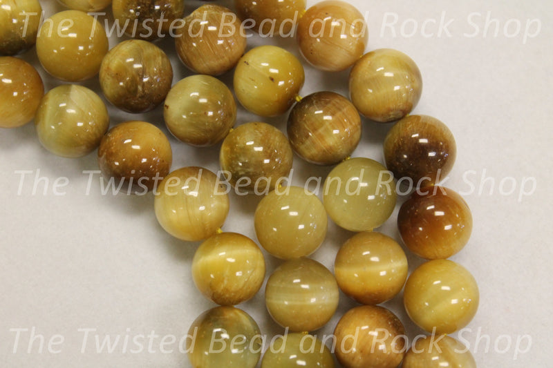 Tiger Eye Blonde Gemstone Beads