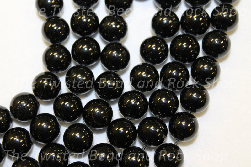 Black Tourmaline Gemstone Beads