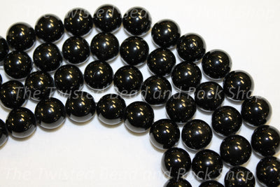 Black Tourmaline Gemstone Beads