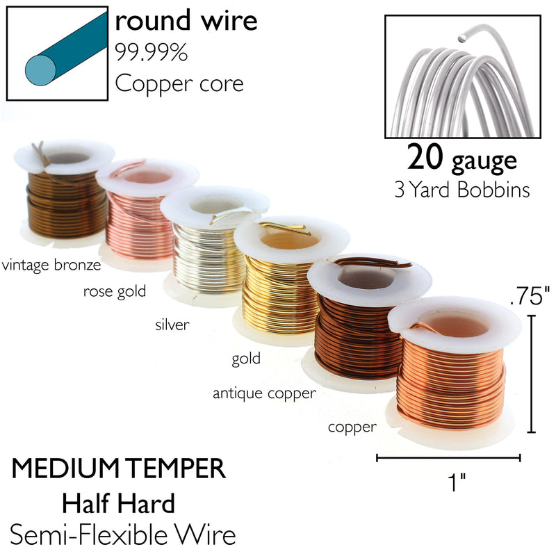Craft Wire 6 Pack 20 Gauge Assorted Colors