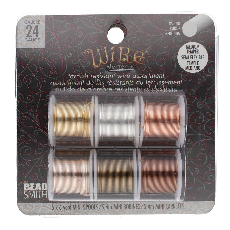 Craft Wire 6 Pack 24 Guage Assorted Colors