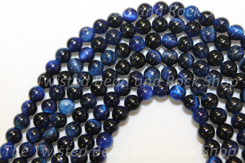 Tiger Eye Blue Gemstone Beads