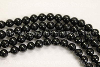 Black Tourmaline Gemstone Beads