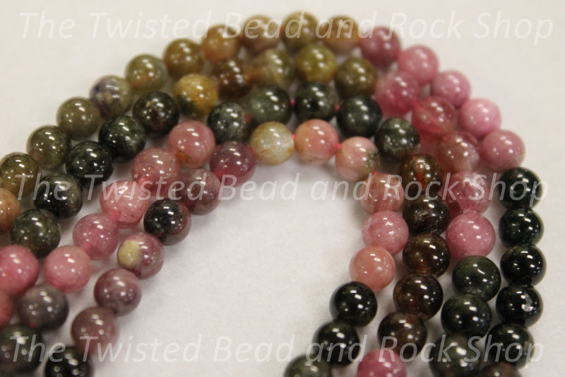 Tourmaline Watermelon Gemstone Beads