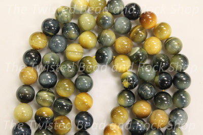 Tiger Eye Golden Blue Gemstone Beads