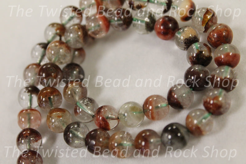 Quartz Phantom Gemstone Beads