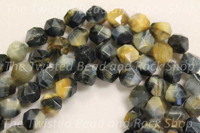 Tiger Eye Golden Blue Gemstone Beads