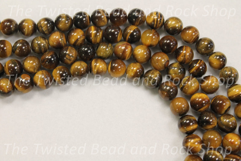 Tiger Eye Yellow Gemstone Beads