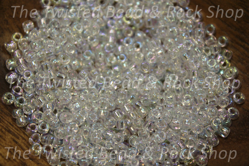 8/0 Clear Crystal AB Seed Beads