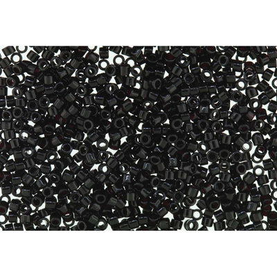 11/0 Black Delica Miyuki Beads DB010