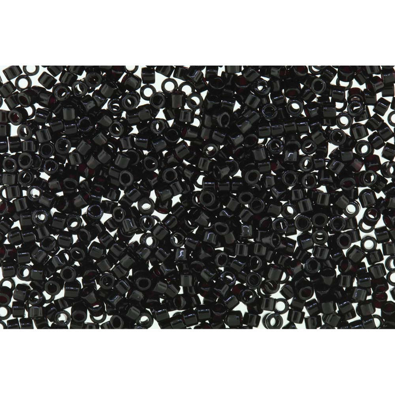 11/0 Black Delica Miyuki Beads DB010