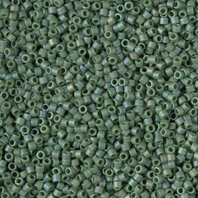 11/0 Frosted Opaque Shamrock Delica Miyuki Beads DB2312