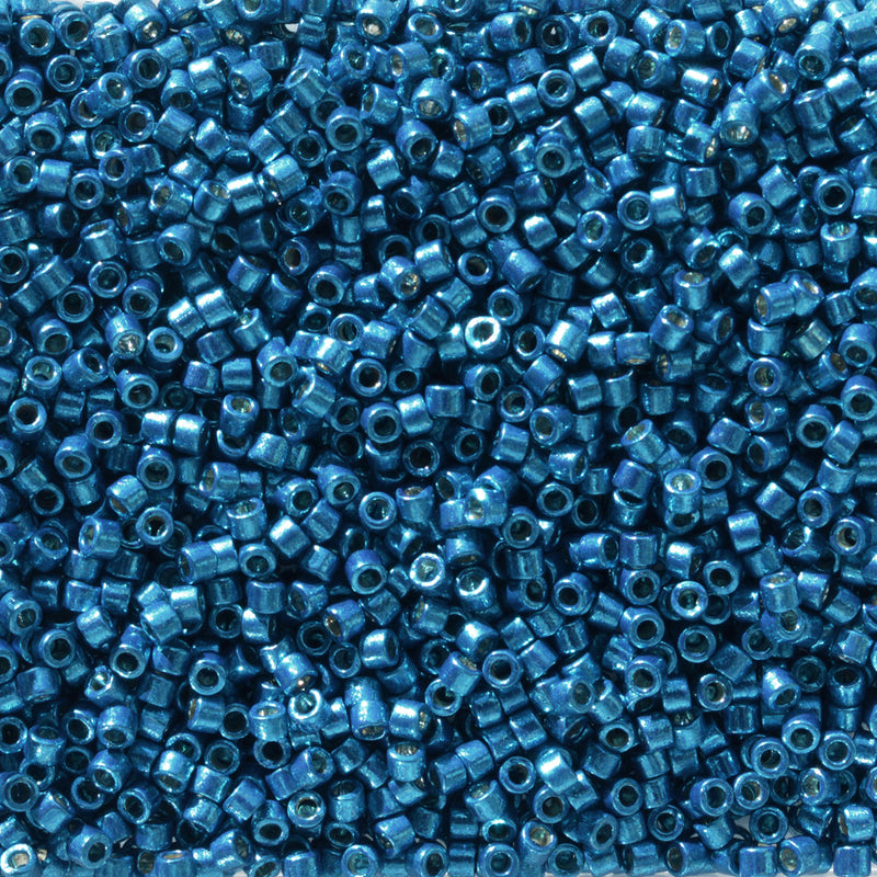 Duracoated Galvanized Capri Blue Delica Miyuki Beads DB2514