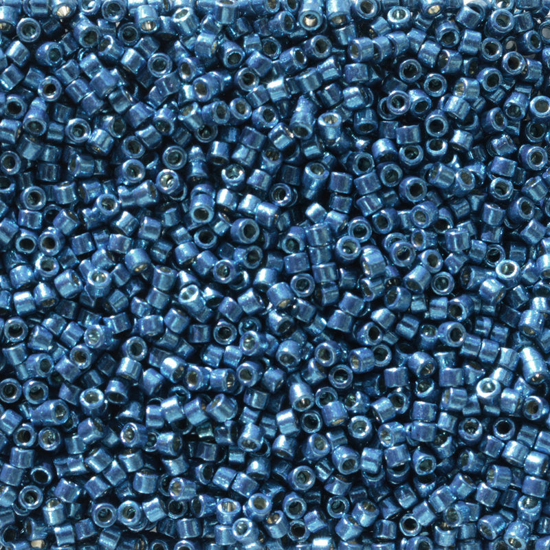 11/0 Duracoated Galvanized Deep Aqua Blue Delica Miyuki Beads DB2516