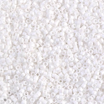 11/0 White Matte Delica Miyuki Beads DB351