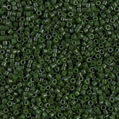 11/0 Opaque Forest Green Delica Miyuki Beads DB663