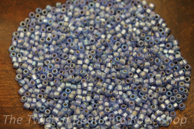 11/0 Frosted Round Periwinkle Seed Beads