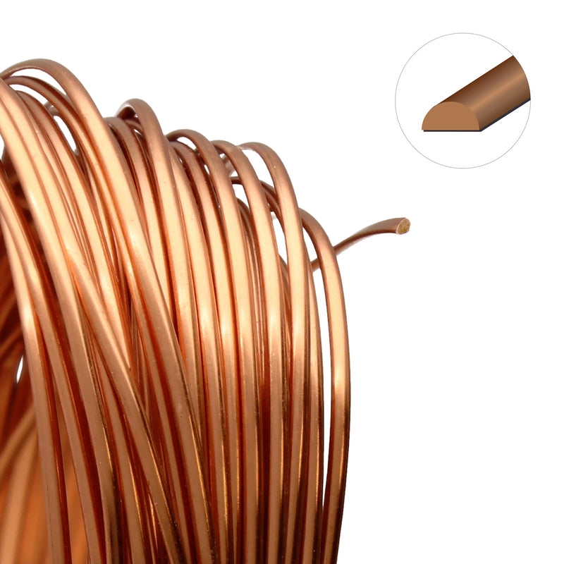 Copper Craft Wire 21 Gauge Soft 1/2 Round