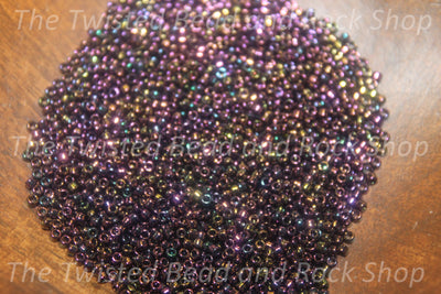 15/0 Metallic Burnt Tin Seed Beads