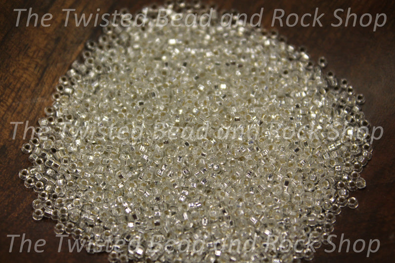 15/0 Silver Lind Crystal Seed Beads