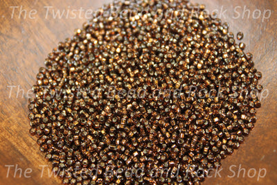 15/0 Silver Lined Chocolate Seed Beads