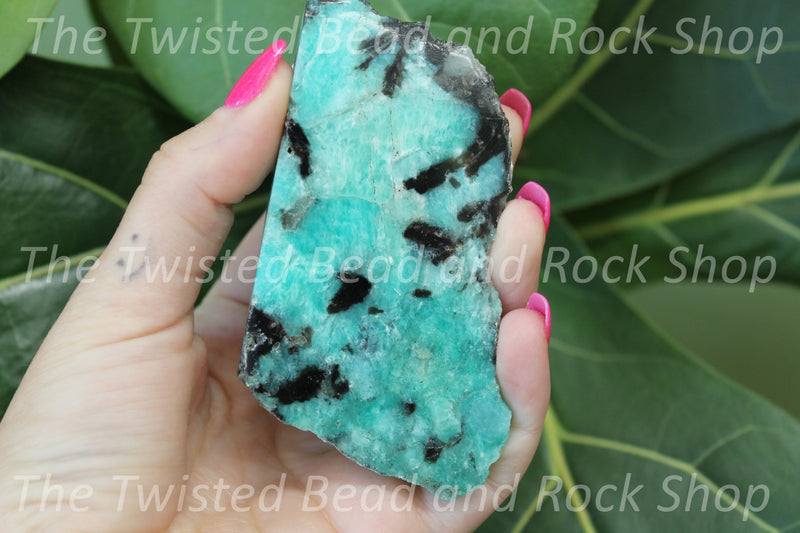 Amazonite Slabs Polished Crystals