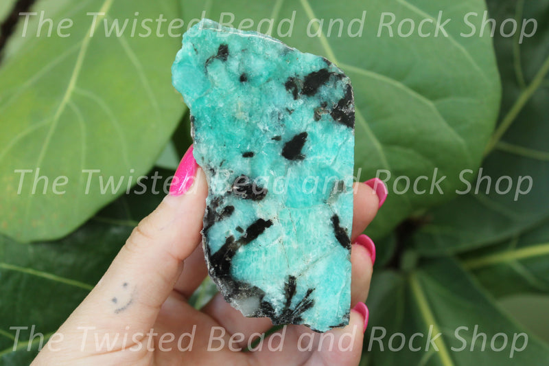 Amazonite Slabs Polished Crystals