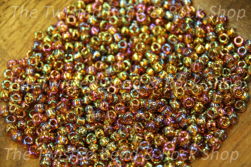 8/0 Amethyst Topaz Seed Beads