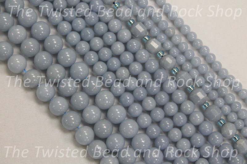 Angelite Gemstone Beads