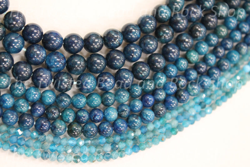 Apatite Blue Gemstone Beads