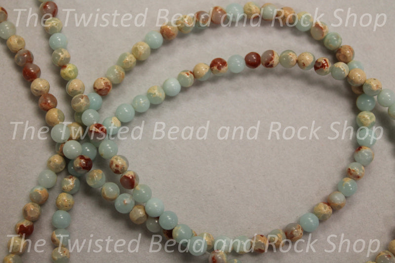 Aqua Terra Jasper Gemstone Beads