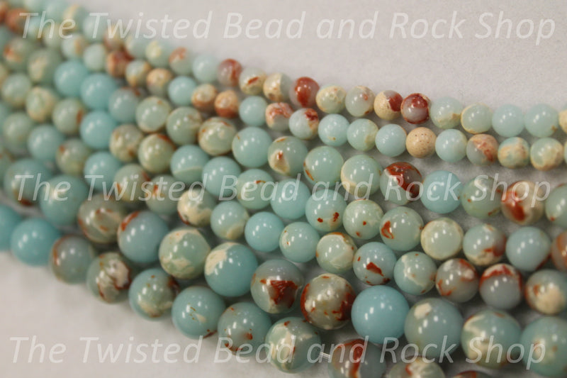 Aqua Terra Jasper Gemstone Beads