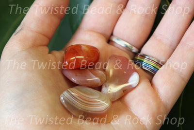 Carnelian Banded Tumbled