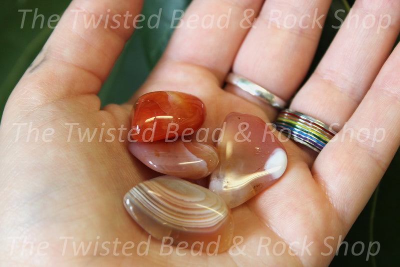 Carnelian Banded Tumbled