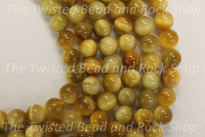 Tiger Eye Blonde Gemstone Beads