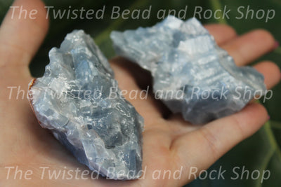 Blue Calcite Rough Crystals