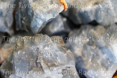 Blue Calcite Rough Crystals