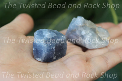 Blue Calcite Rough Crystals
