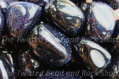 Blue Goldstone Tumbled Crystals