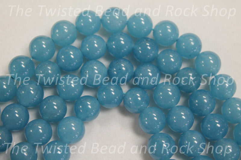 Blue Sponge Quartz Gemstone Beads