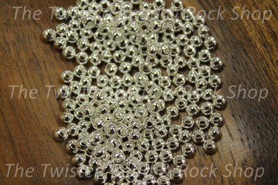 8/0 Bright Sterling Silver Plated Seed Beads