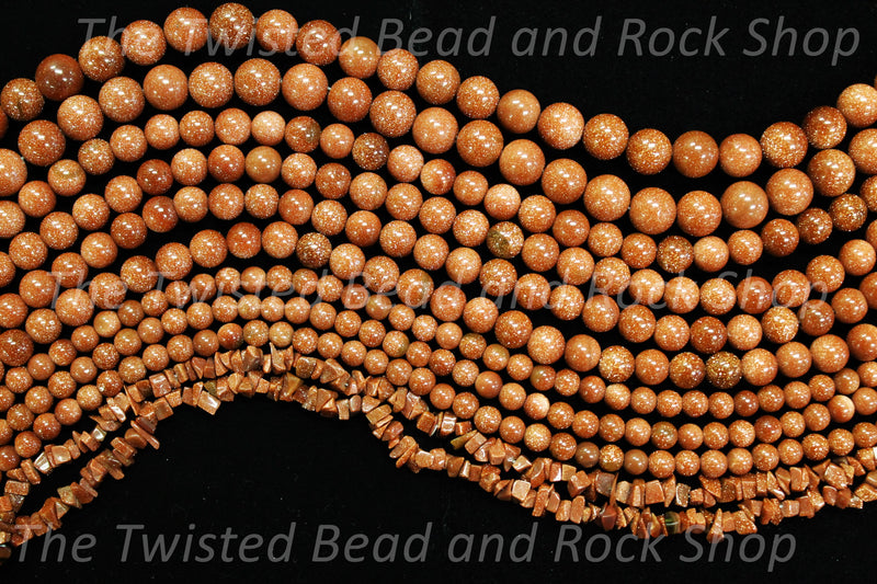 Goldstone Brown Gemstone Beads